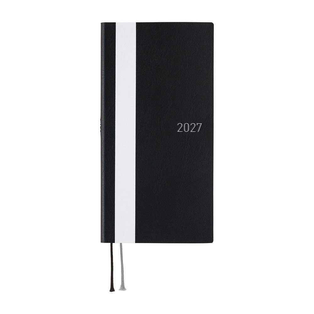 Hobonichi - Weeks White Line: Black - 2027 - 1 - Hobonichi Techo - Tidformera