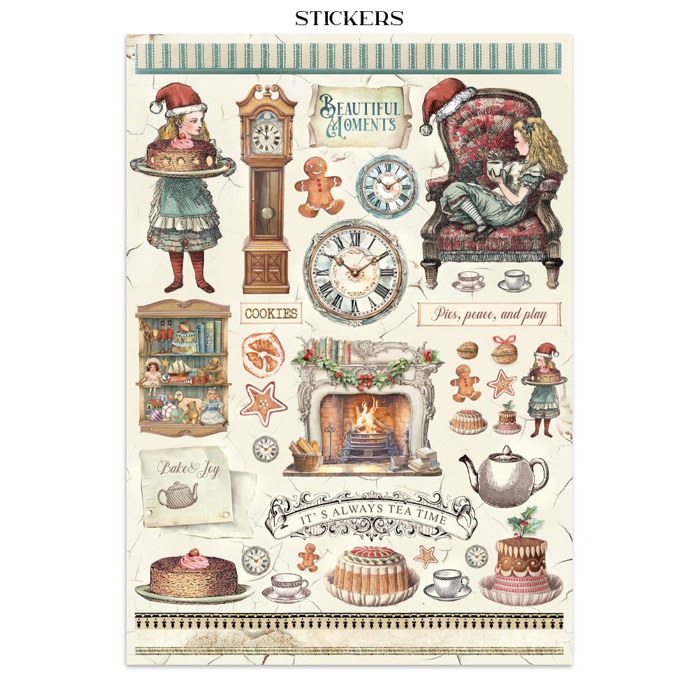 Junk Journal - Alice in Christmas - 3 - Stamperia - Tidformera