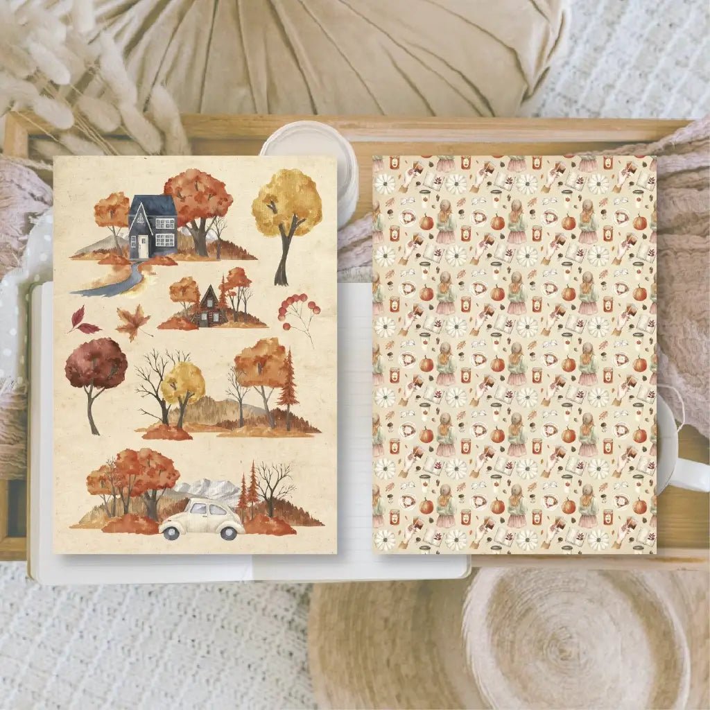 Junk Journal Book - Cozy autumn - 2 - Plan & Plot Studio - Tidformera