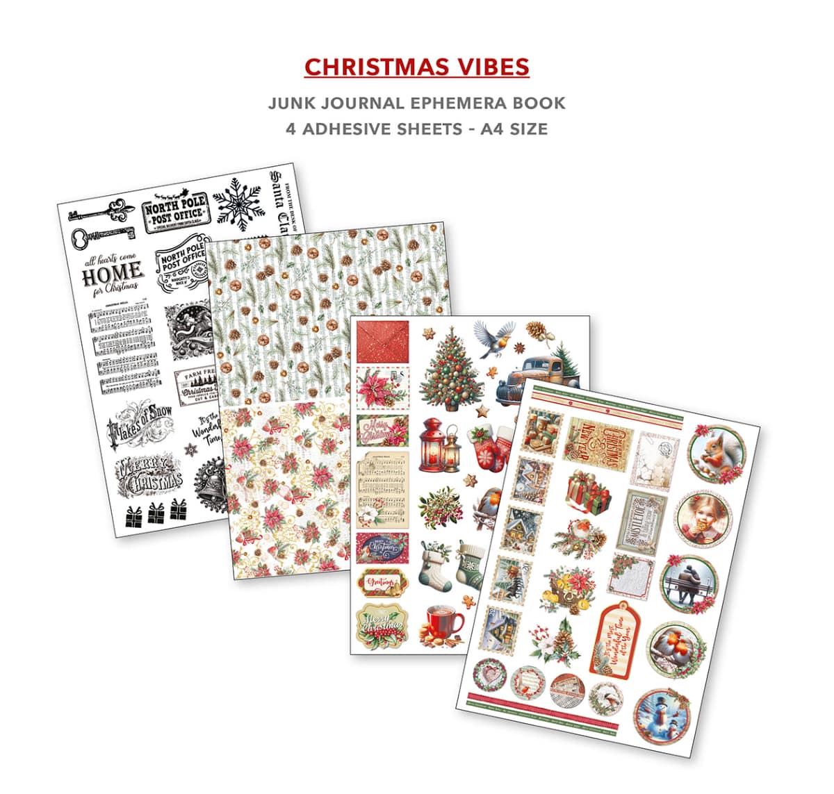 Junk Journal & Ephemera book - Christmas Vibes - 5 - Ciao Bella - Tidformera