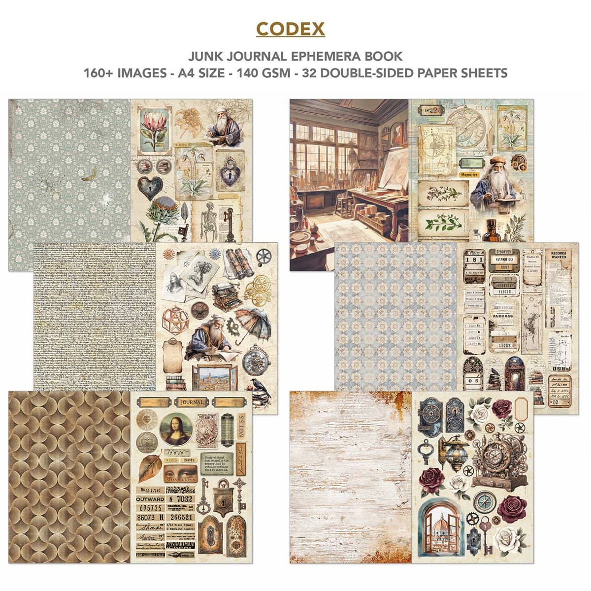 Junk Journal & Ephemera book - Codex - 2 - Ciao Bella - Tidformera