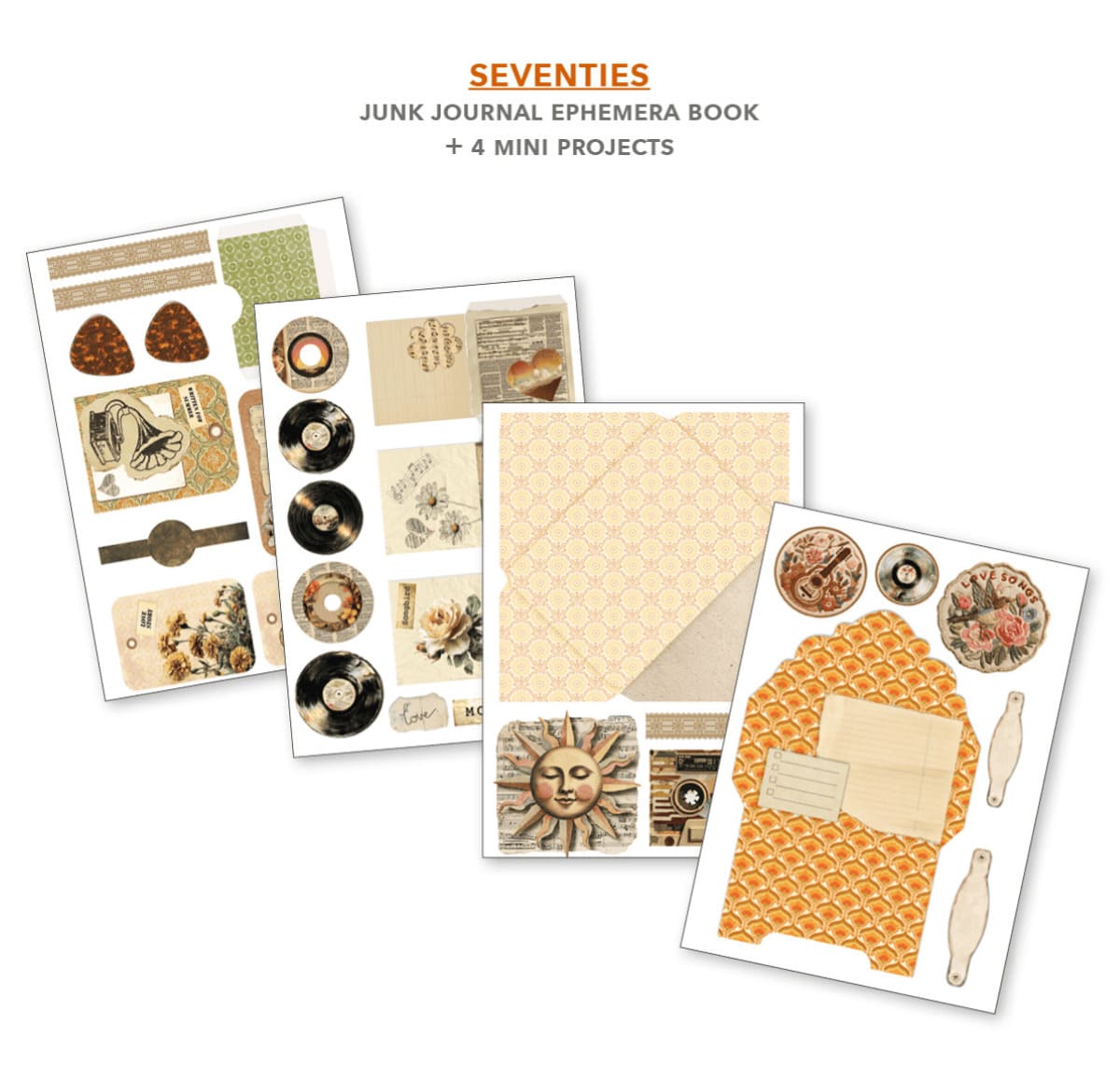 Junk Journal & Ephemera book - Seventies - 5 - Ciao Bella - Tidformera