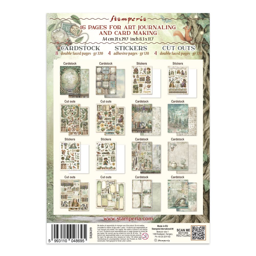 Junk Journal - Herbarium Silvae - 19 - Stamperia - Tidformera
