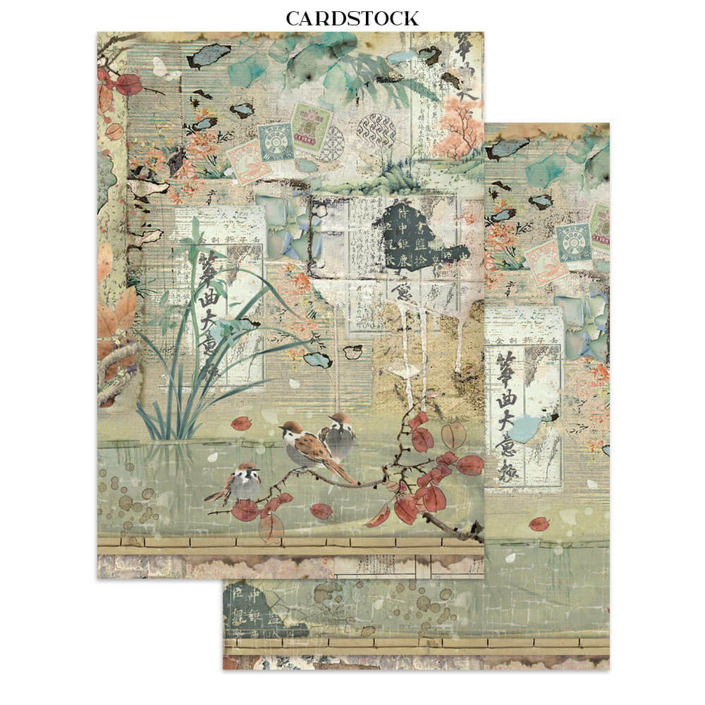 Junk Journal - Oriental Garden - 3 - Stamperia - Tidformera