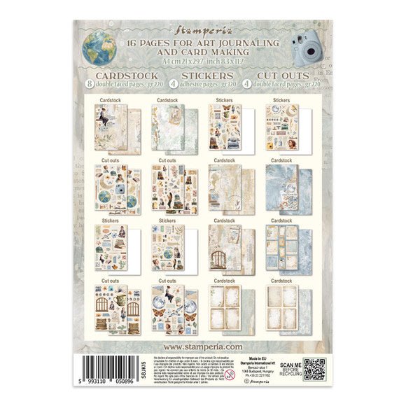 Junk Journal - Secret diary - 36 - Stamperia - Tidformera