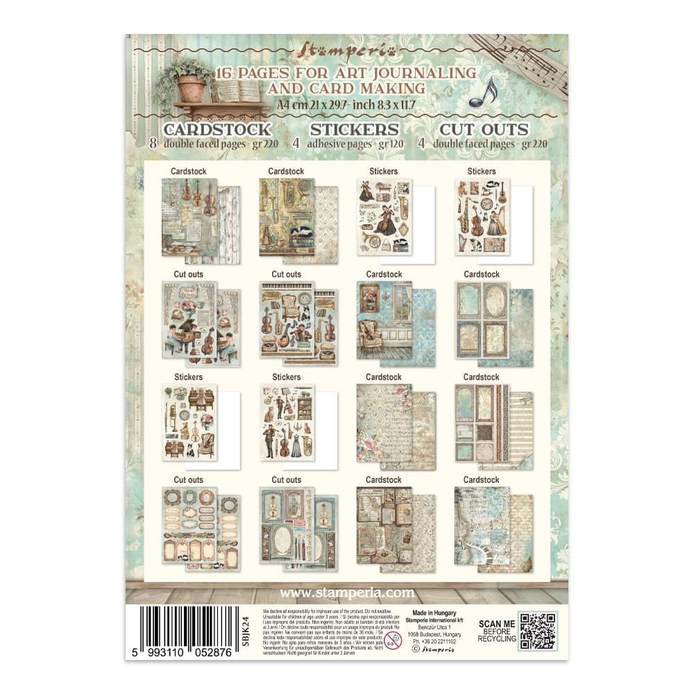 Junk Journal - Symphony - 27 - Stamperia - Tidformera