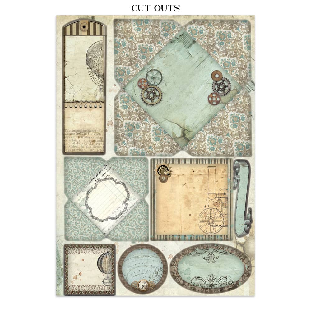Junk Journal - Voyages Fantastiques - 15 - Stamperia - Tidformera