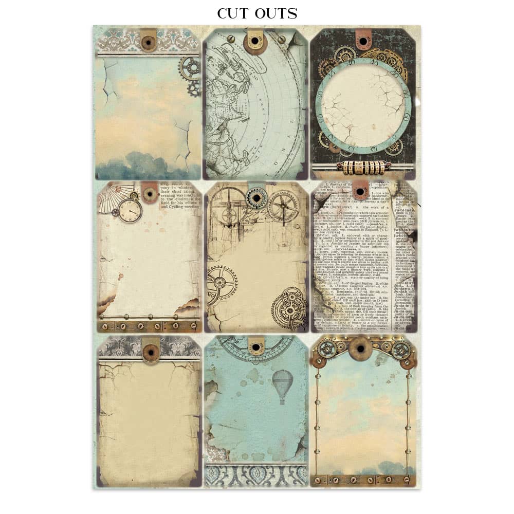 Junk Journal - Voyages Fantastiques - 7 - Stamperia - Tidformera