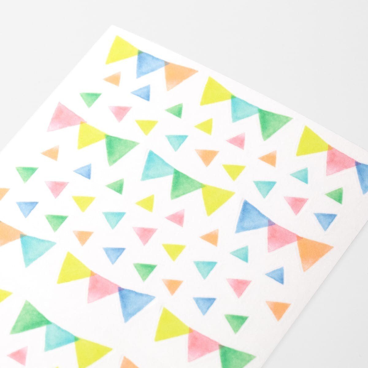 Kalenderstickers Washi stickers Dekoration - Flag från Midori - Ett ark med stickers med vimplar på - Tidformera