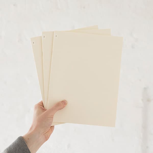 MD Notebook Light - Skrivhäfte - 3 - pack A4 - Linjerad - 5 - Midori - Tidformera