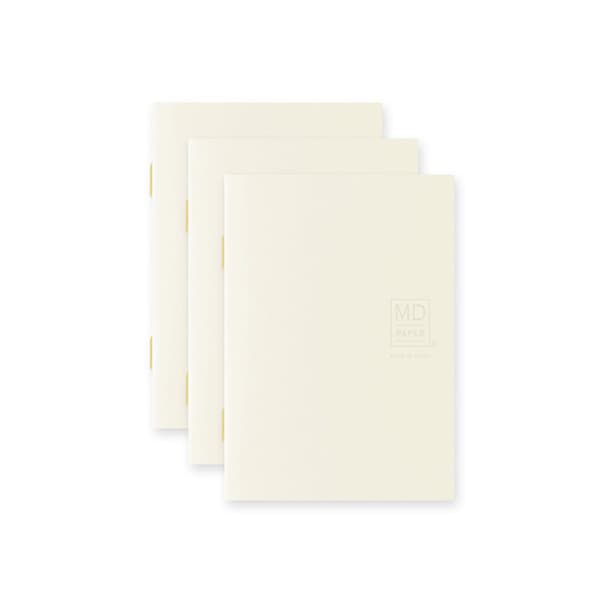 MD Notebook Light - Skrivhäfte - 3 - pack A7 - Linjerad - 2 - Midori - Tidformera