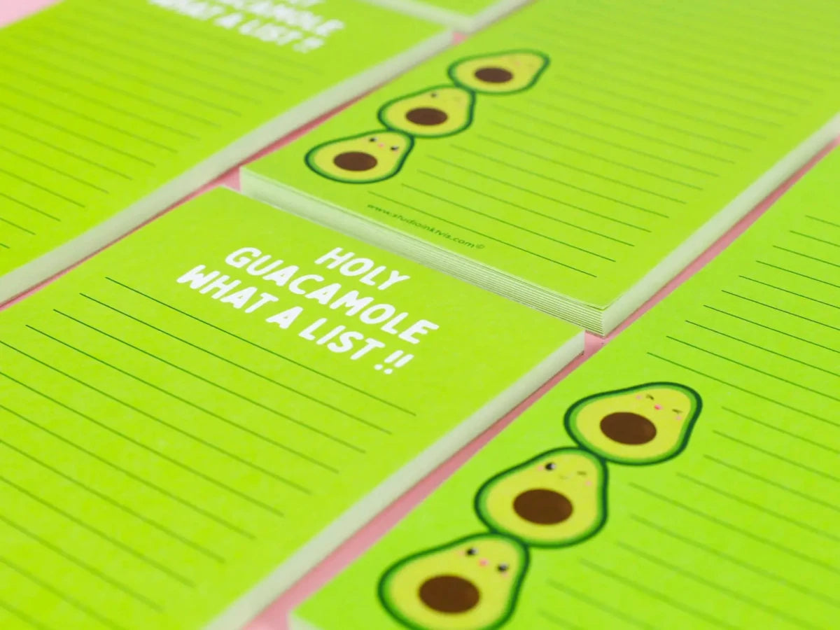 Notepad To Do List - Avocado Holy Guacamole What A List! - 2 - Studio Inktvis B.V - Tidformera