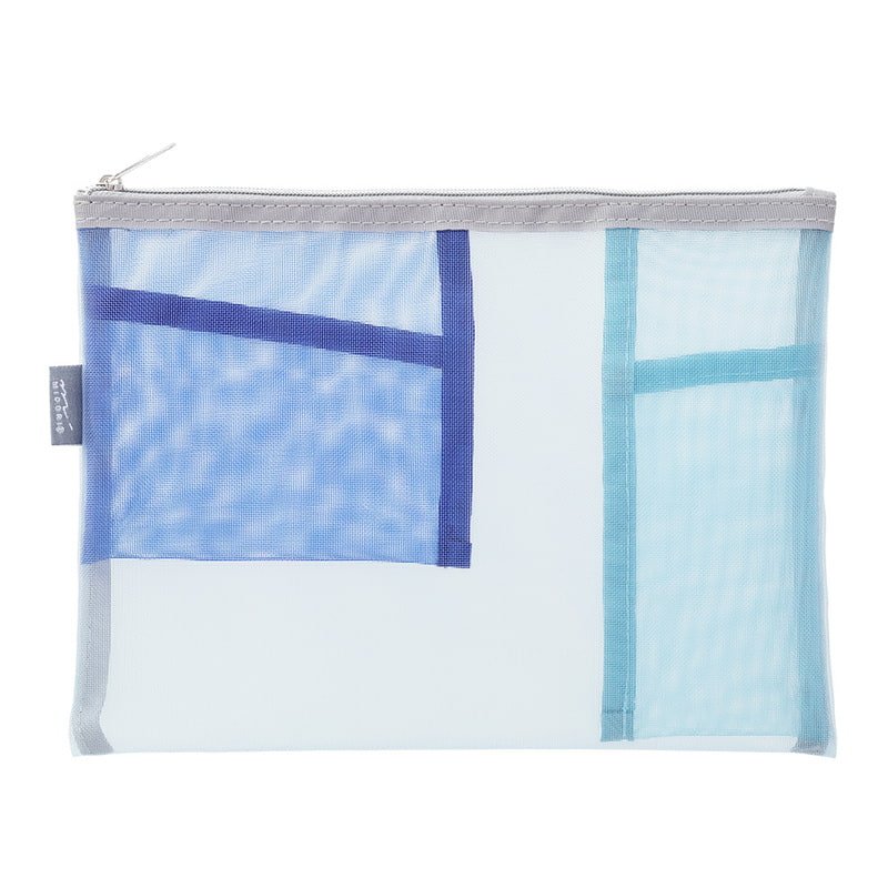 Pen & Tool Pouch Mesh Blue - 2 - Midori - Tidformera