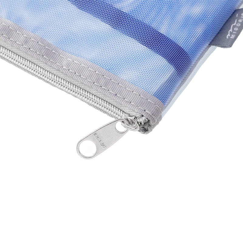 Pen & Tool Pouch Mesh Blue - 4 - Midori - Tidformera