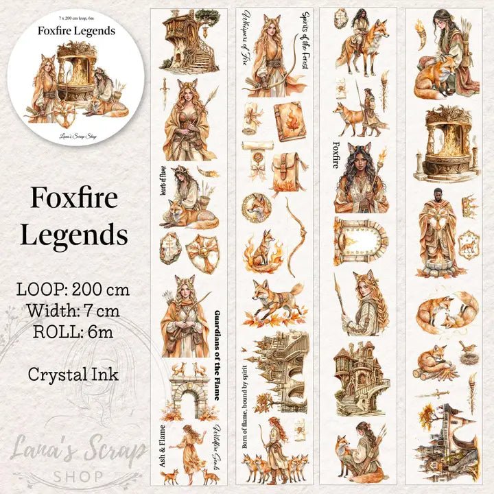 Pet Tape - Lana - 70 mm - Foxfire Legends - 1 - Lana's Scrap Shop - Tidformera