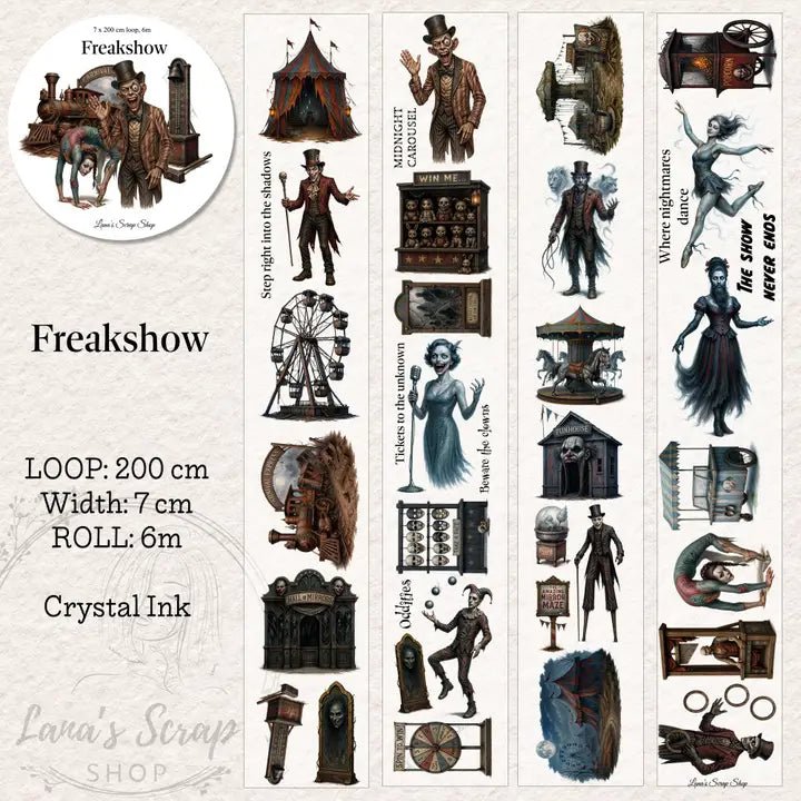 Pet Tape - Lana - 70 mm - Freakshow - 1 - Lana's Scrap Shop - Tidformera