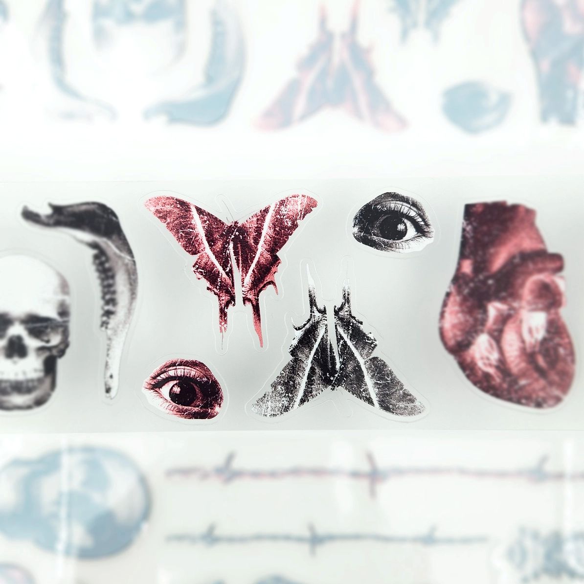 Pet Tape Pre-cut - Jextended X Mic - 70 mm - Grim Findings - 6 - MIC & MIM Premium Paper Shop - Tidformera