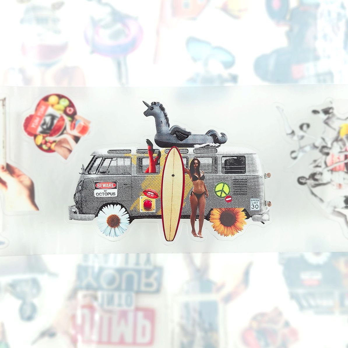 Pet Tape Pre-cut - Mic - 70 mm - Reality Remix - 5 - MIC & MIM Premium Paper Shop - Tidformera