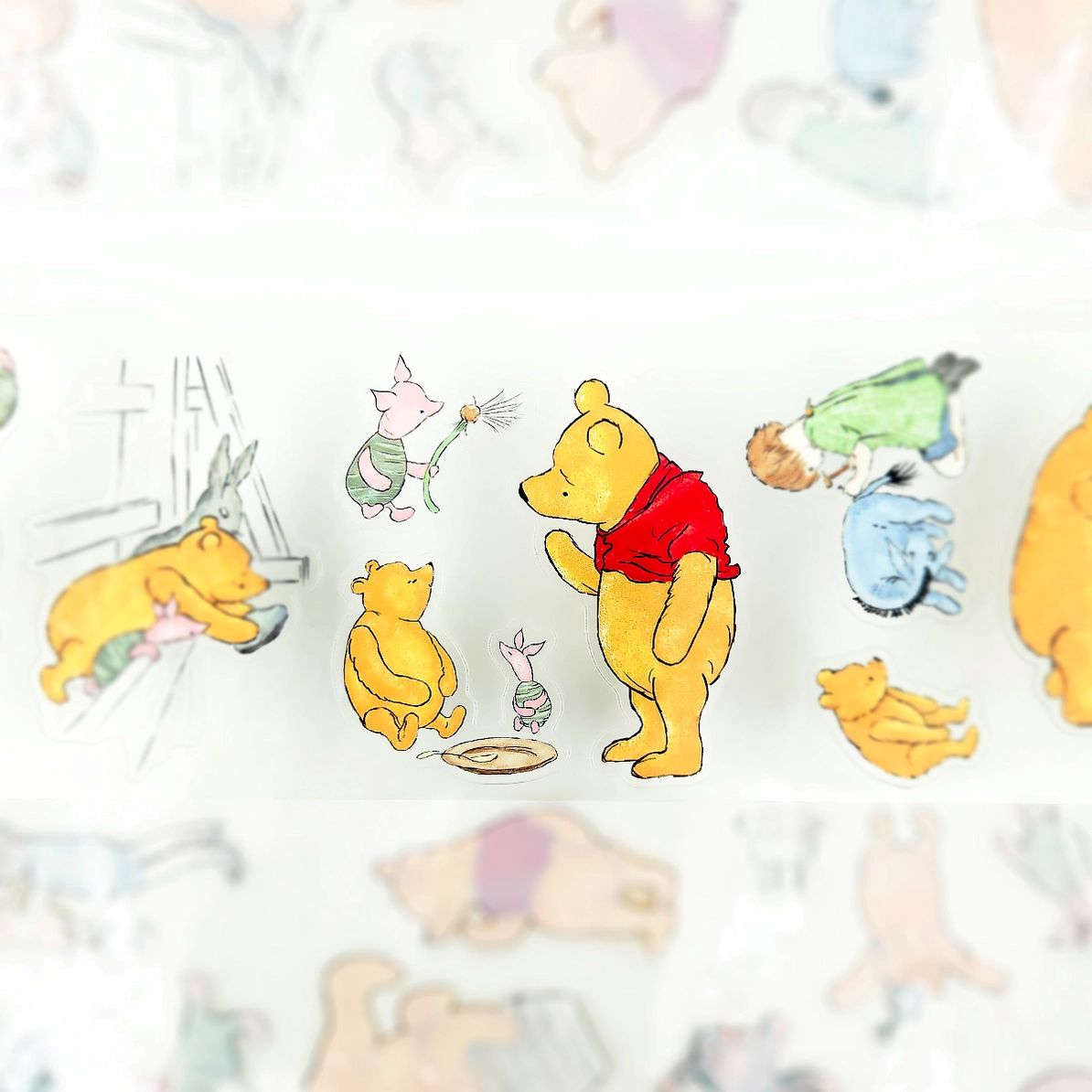 Pet Tape Pre-cut - Mic - 70 mm - Winnie the Pooh - 6 - MIC & MIM Premium Paper Shop - Tidformera