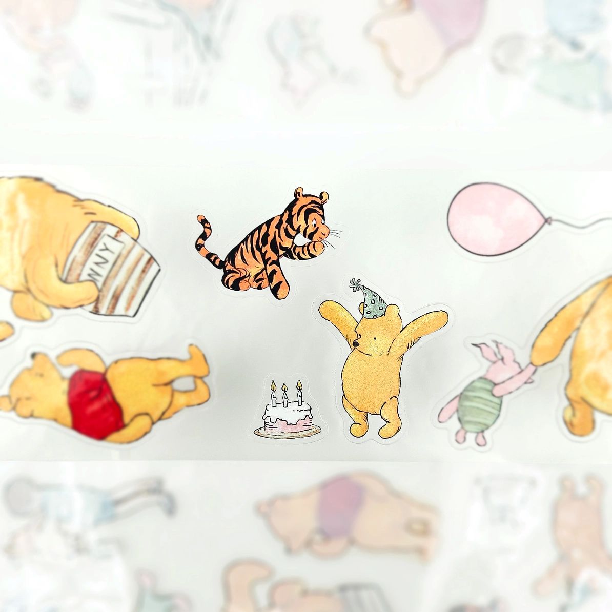 Pet Tape Pre-cut - Mic - 70 mm - Winnie the Pooh - 7 - MIC & MIM Premium Paper Shop - Tidformera