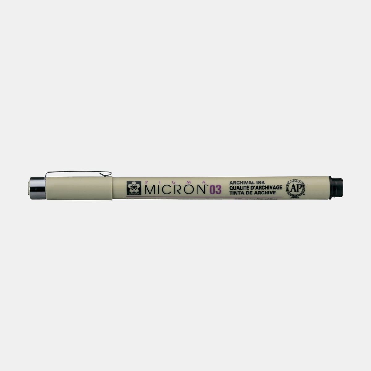 Pigma micron Fineliner Svart - 03 - 3 - Sakura - Tidformera