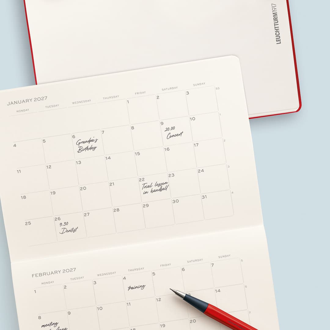 Planner Booklet 2027 - Monthly - A5 - 4 - Leuchtturm1917 - Tidformera