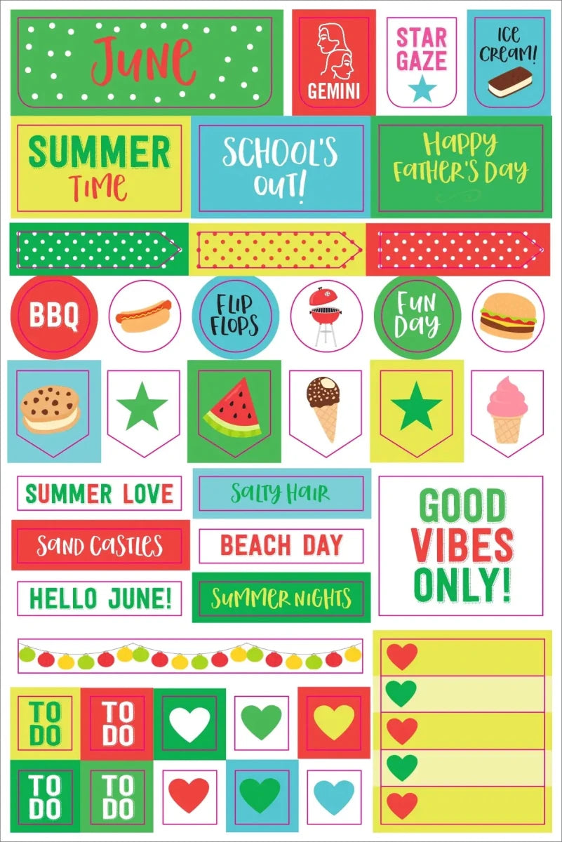 Planner stickers Kalenderstickers - Monthly - 12 - Peter Pauper Press - Tidformera