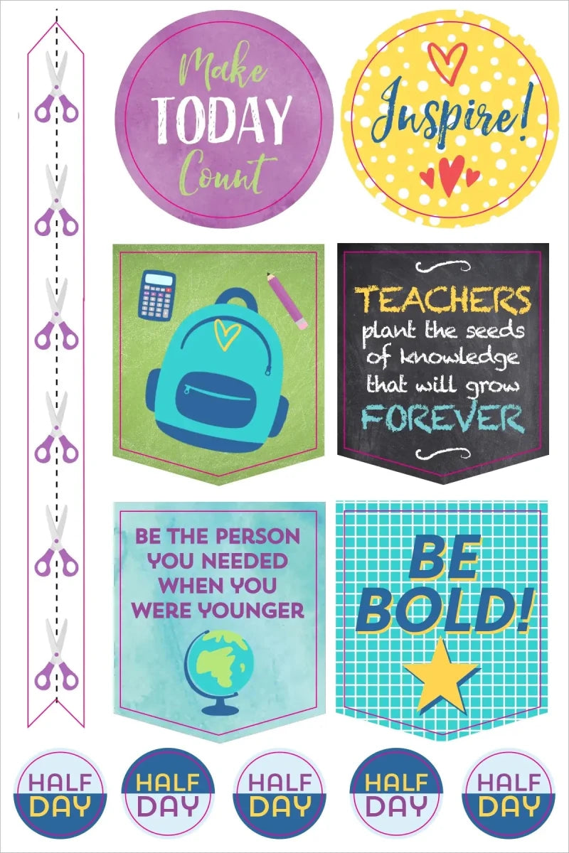 Planner stickers Kalenderstickers - Teacher - 4 - Peter Pauper Press - Tidformera