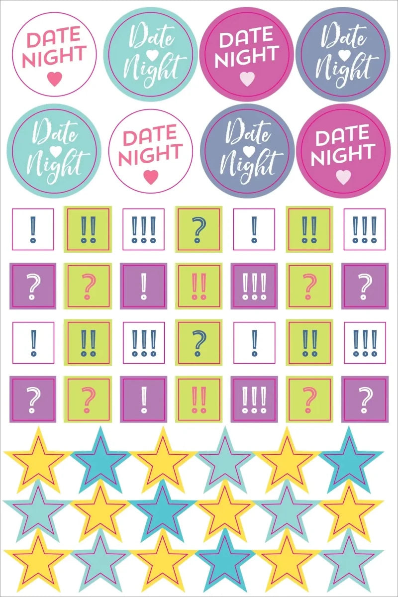 Planner stickers Kalenderstickers - Weekly planner - 3 - Peter Pauper Press - Tidformera