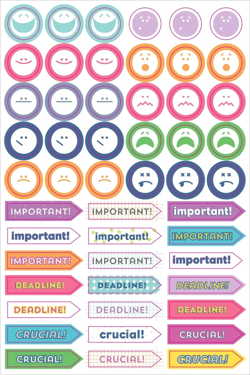 Planner stickers Kalenderstickers - Weekly planner - 5 - Peter Pauper Press - Tidformera