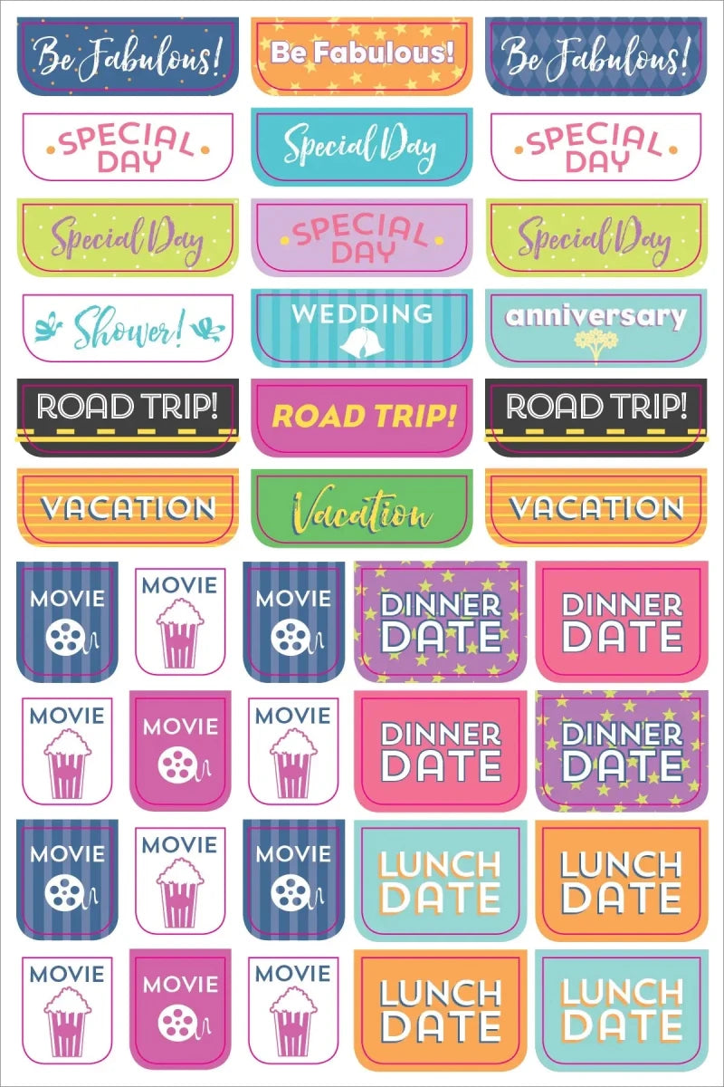 Planner stickers Kalenderstickers - Weekly planner - 8 - Peter Pauper Press - Tidformera