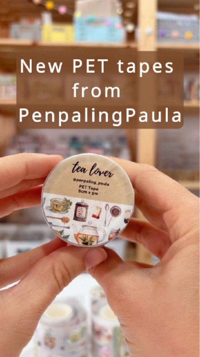 Pre cut Pet Tape - Penpaling Paula - Tea lover - 3 - Penpaling Paula - Tidformera