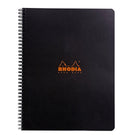 Rhodia Spiralblock A4+ Rutat Långsida från Rhodia - Svart skrivblock med spiralbindning på sidan - Tidformera