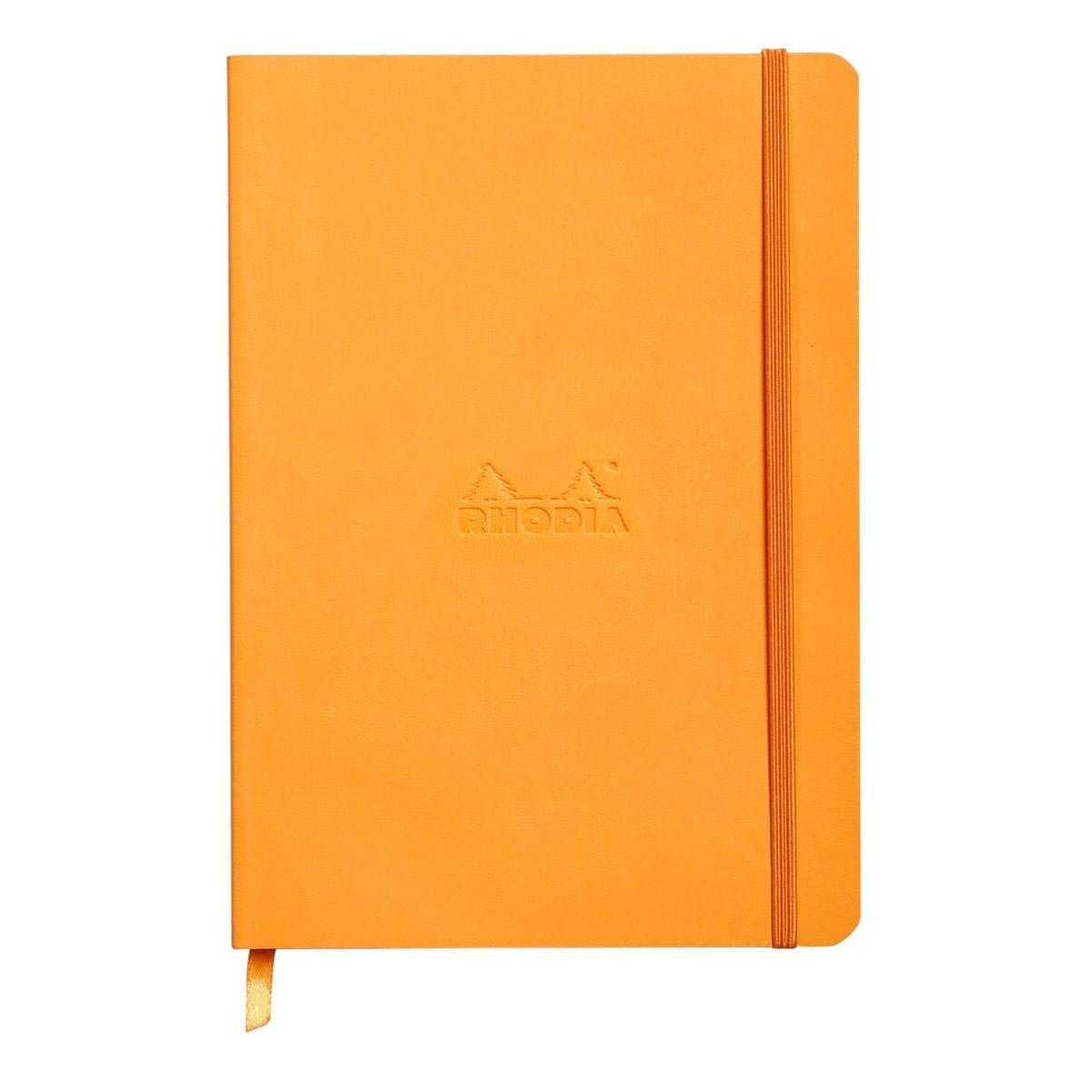 Rhodiarama Anteckningsböcker Dotted Orange från Rhodia - Orange anteckningsbok. Boken har orange gummiband för stängning.
- Tidformera