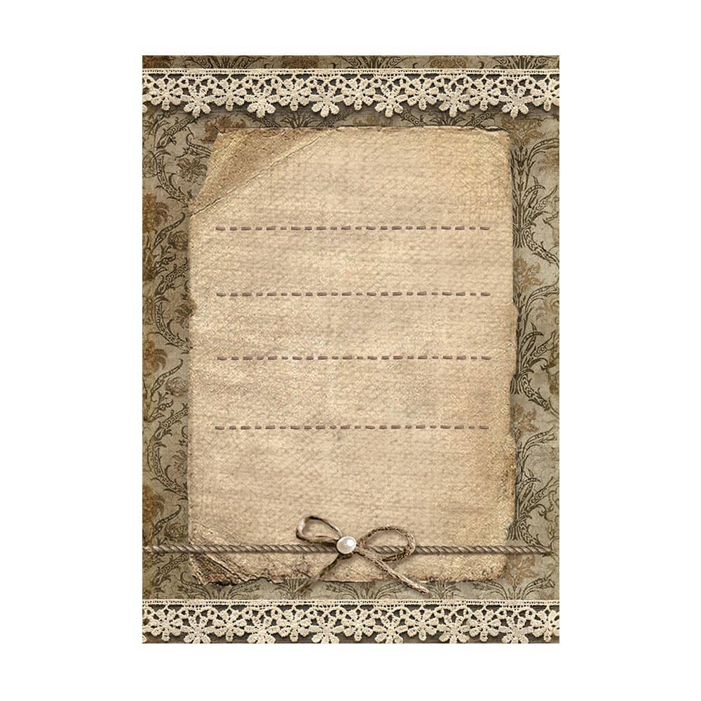 Rice Paper A6 - Old Lace - 8 - pack - 2 - Stamperia - Tidformera