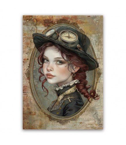 Rice Paper Decoupage A4 10-pack - Steampunk - 4 - Paper Designs - Tidformera