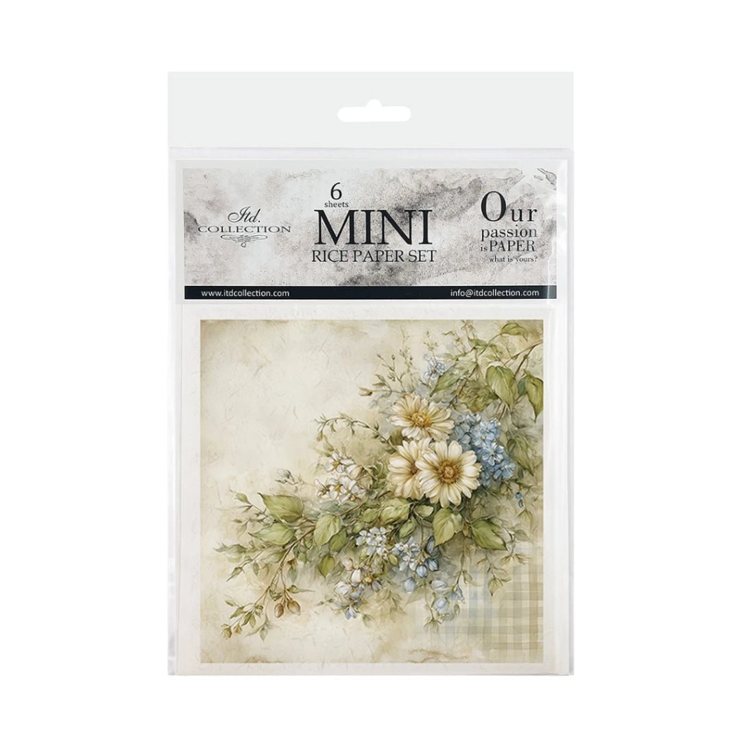 Rice paper Set - 15 x 15 - Spring Impressions - 1 - ITD Collection - Tidformera