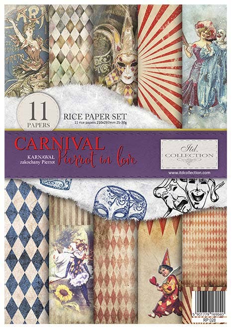 Rice paper set - A4 - Carnival - 1 - ITD Collection - Tidformera
