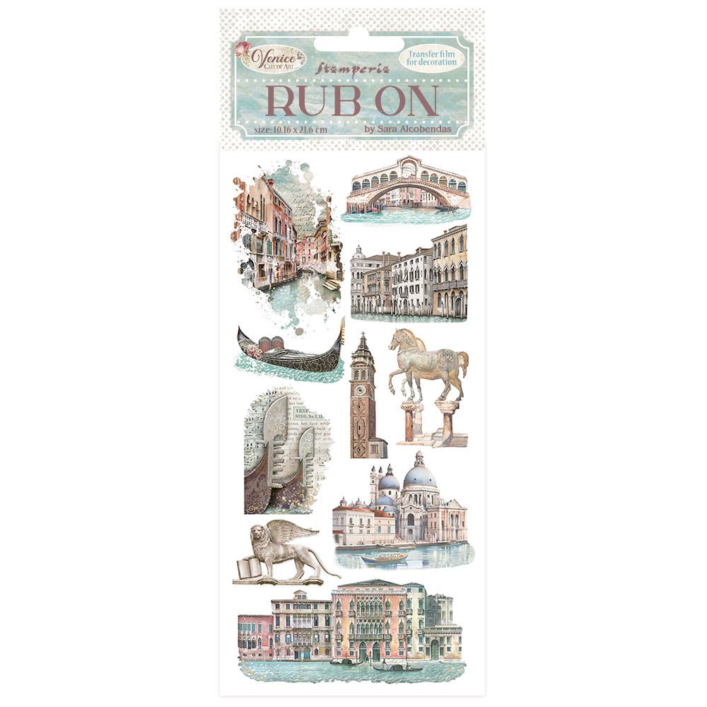 Rub - on - Venice City of Art - Monuments - 1 - Stamperia - Tidformera