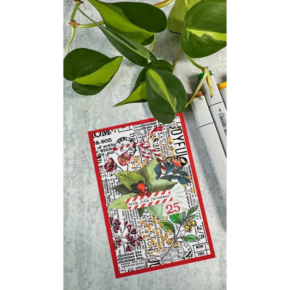 Rub - ons Transfer Set - Season of Joy - 3 - Arden Creative Studio - Tidformera