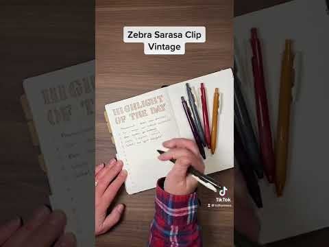 Sarasa Clip Vintage Gelpenna 0.5 mm - Red - 3 - Zebra - Tidformera
