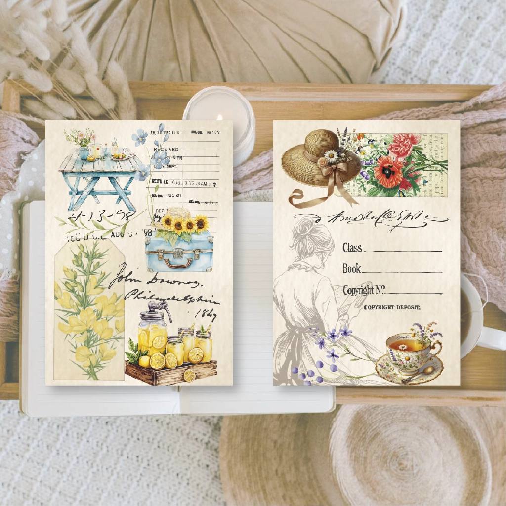 Scrap Paper 7,4 x 10,5 - Scent of Summer - 3 - Plan & Plot Studio - Tidformera