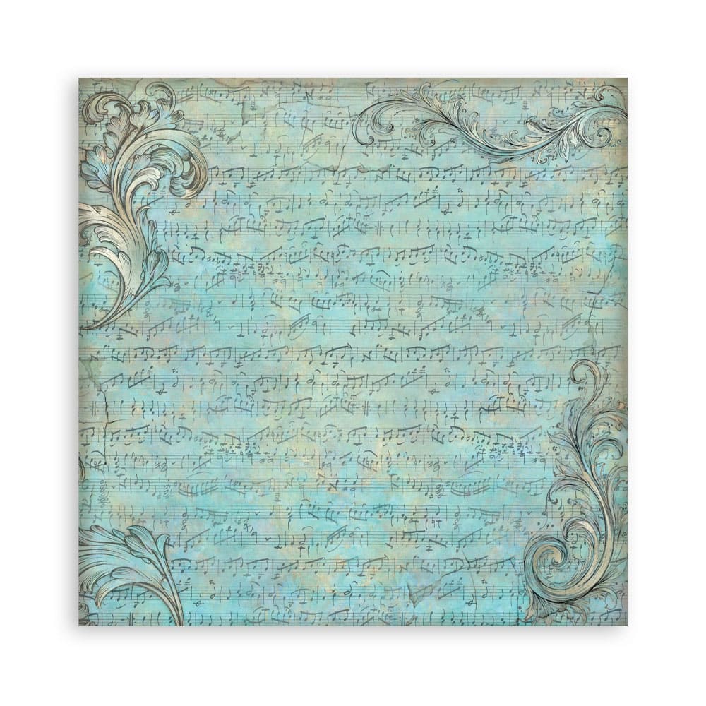 Scrapbookingpapper - Backgrounds - Symphony - 13 - Stamperia - Tidformera