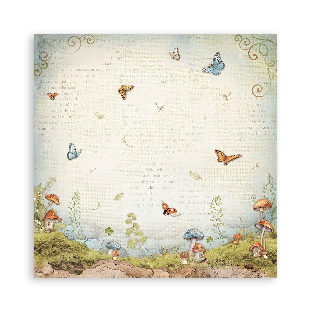 Scrapbookingpapper - Hidden Grove - Maxi Pad - 7 - Stamperia - Tidformera