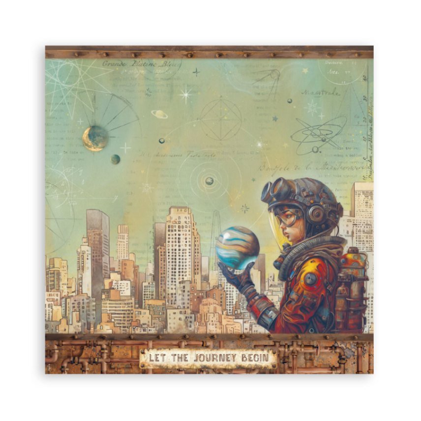 Scrapbookingpapper - Maxi Pad - A New Beginning - 10 - Stamperia - Tidformera