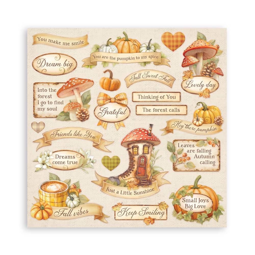 Scrapbookingpapper - Whispering Woods - Maxi Pad - 2 - Stamperia - Tidformera