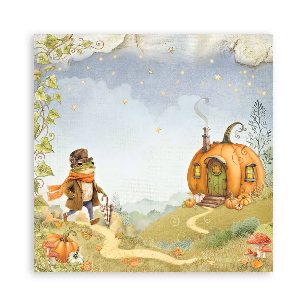 Scrapbookingpapper - Whispering Woods - Maxi Pad - 7 - Stamperia - Tidformera