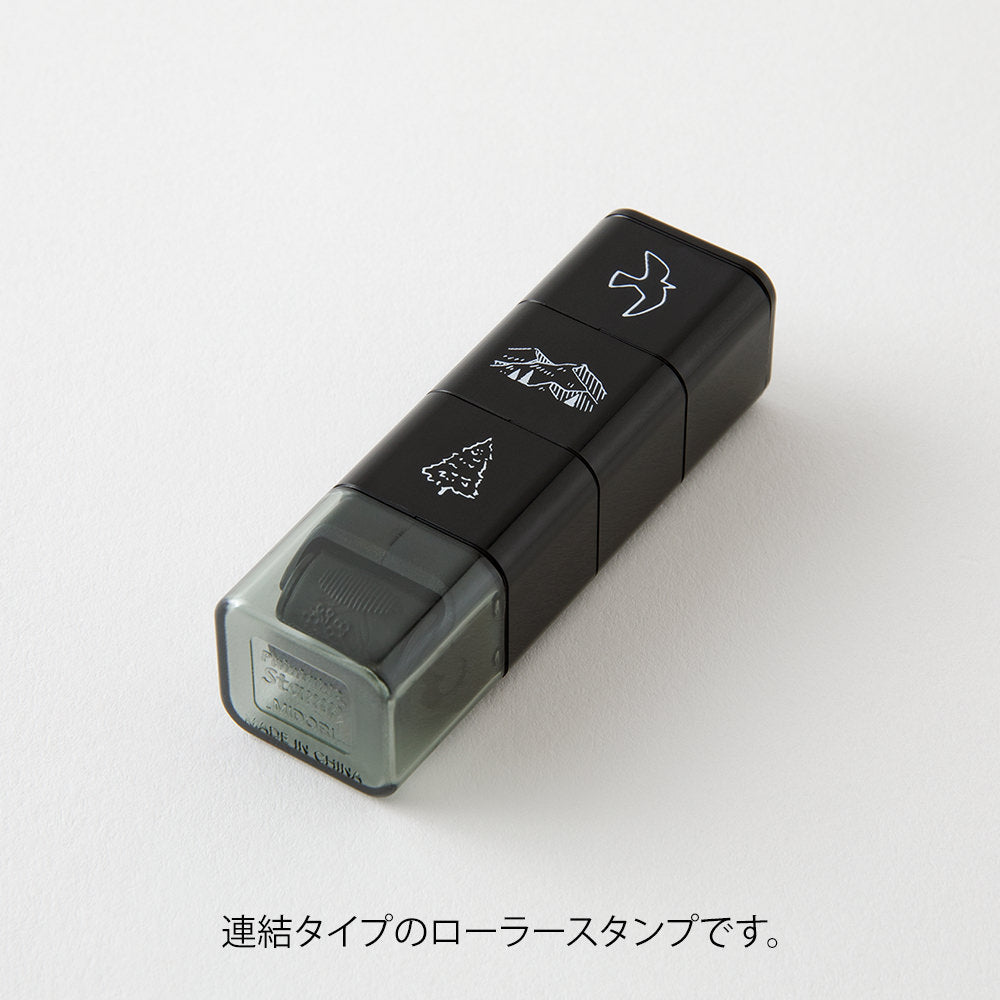 Stämpel Paintable Stamp Roller - Forest Landscape - 5 - Midori - Tidformera