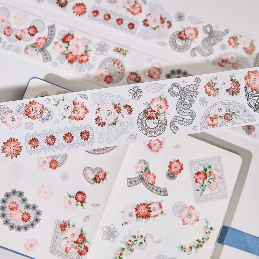 Sticker Pet Tape - Pre-cut - 60 mm - Heirloom Lace - 10 - Washi Tape Shop - Tidformera