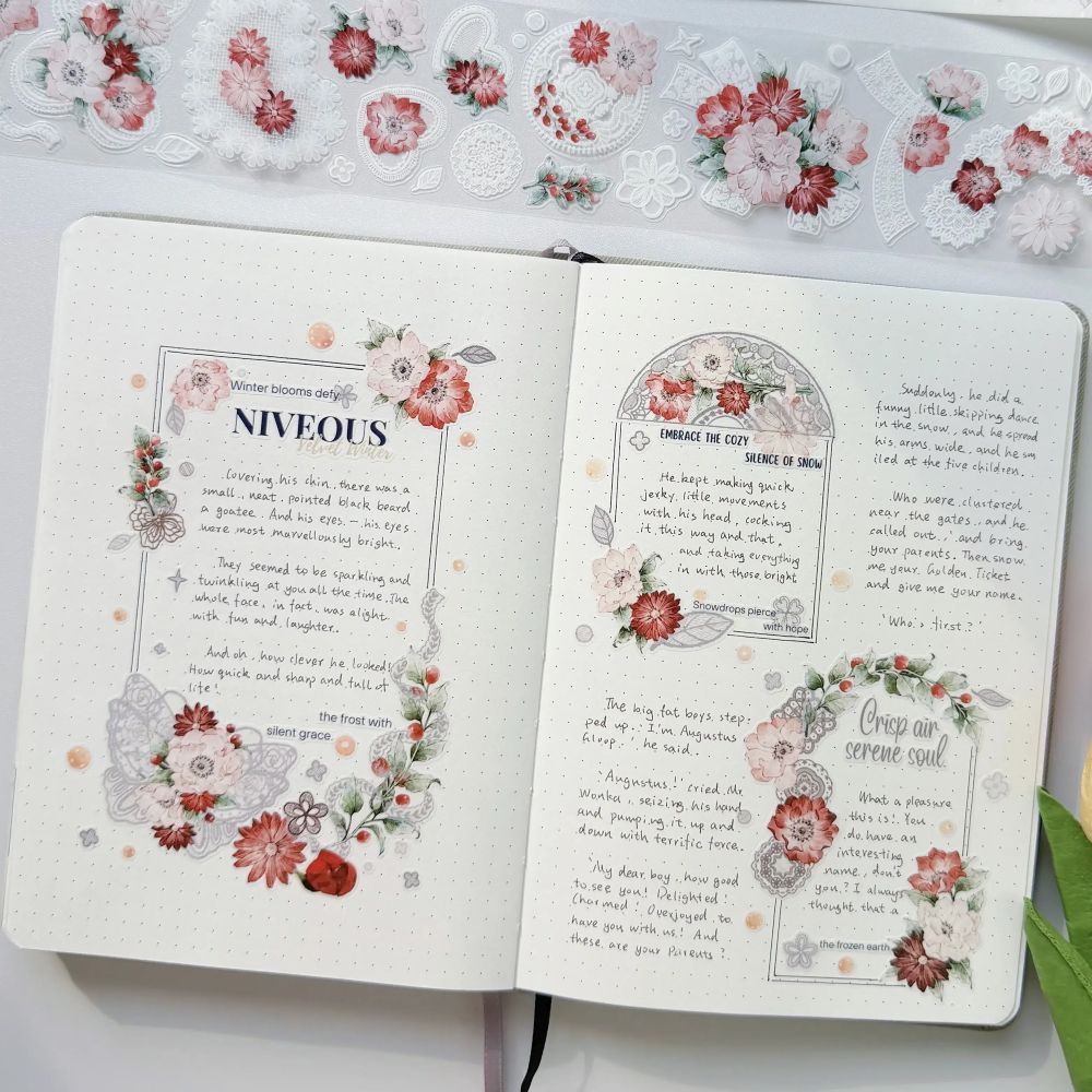 Sticker Pet Tape - Pre-cut - 60 mm - Heirloom Lace - 4 - Washi Tape Shop - Tidformera